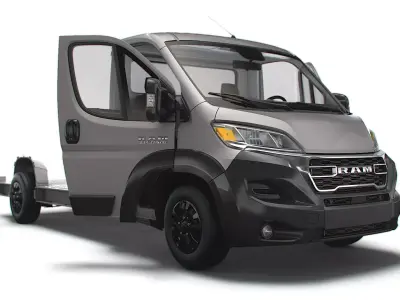 RAM Promaster 3540 L4 PlatformCab HQInterior 2023 3D model
