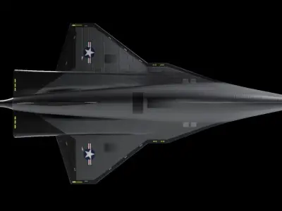SR-72 Concept  American spy drone Low-poly 3D model