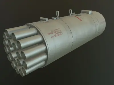 Rocket Launcher B-8V20A Low-poly 3D model