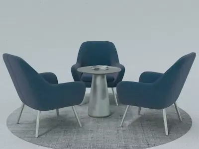 Meeting Chairs FurnitureVol1-A3 3D model