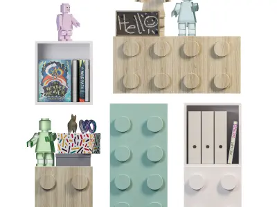 Lego Kids Furniture 3D model
