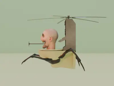 parasite skibidi toilet 3D model