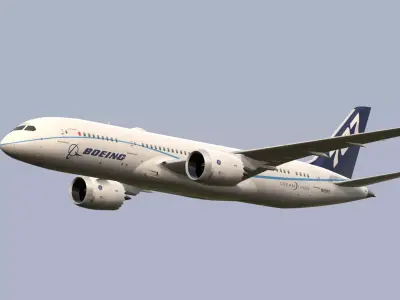 Boeing-787-8 Low-poly 3D model