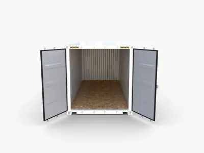 20ft Shipping Container UASC v2 3D model
