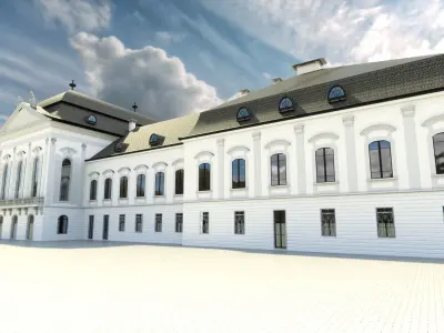 Presidential palace -before reconstruction- Bratislava Slovakia 3D model