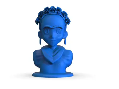 Frida Kahlo Bust 3D print model
