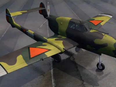 Fokker D-23 - D-XXIII 3D model