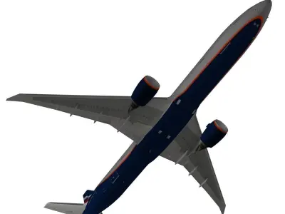 Boeing 777-300ER Aeroflot 3D model