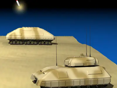 Modern warfare scenario 3D model