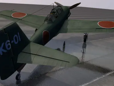 Aichi M6A1-K Nanzan 3D model