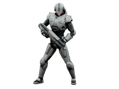 CYBORG SOL-60 Rigged for Unreal Engine - Unity - MIXAMO 3D model
