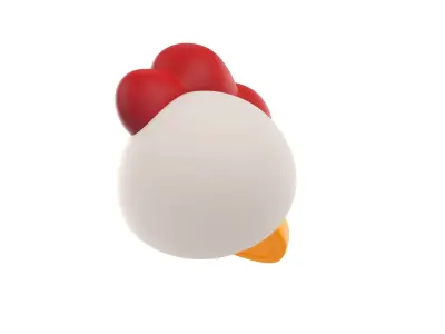 Prop130 Chicken Head 3D model