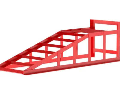 Garage Car Ramps Heavy-Duty Vehicle 3D model