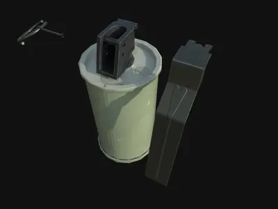 ANM8 Smoke Grenade Low-poly 3D model