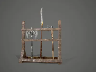 Weapon Market 02 Low-poly 3D model