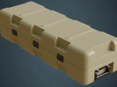 Military Case 3A Low-poly 3D model