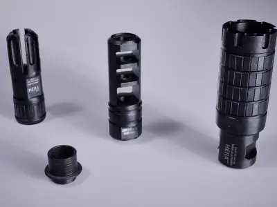 Muzzle Vol 01 Low-poly 3D model