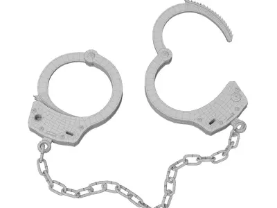 Handcuffs Low-poly 3D model