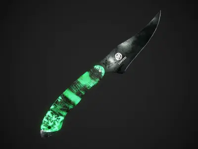 Game Ready Phantom Knife Low-poly 3D model