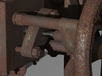 High-pressure industrial valves with measurement devices 3D model