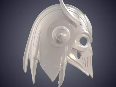 Horned Warrior Helmet PM-887 3D print model