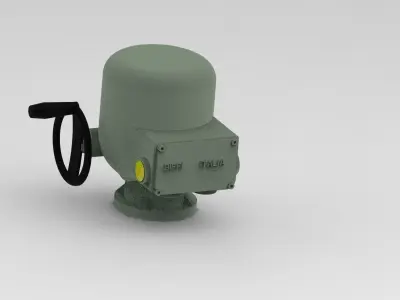 FO2 Quarter-Turn Electric Actuator 3D model