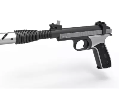 Blaster pistol Defender 5 from Star Wars The Rise of Skywalker 3D model