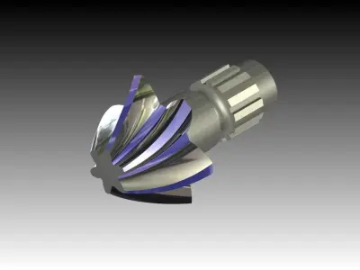 Tutorial Modeling a helical gear in Catia V5 Free 3D model