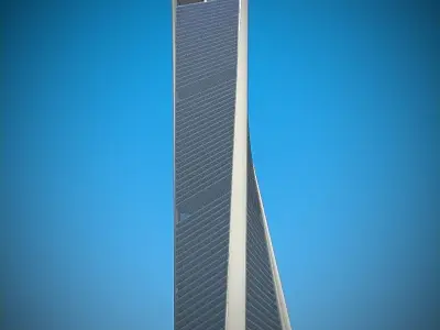Skyscraper 02 Low-poly 3D model