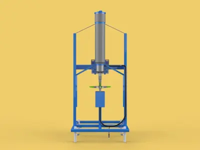 SPREADER ROTARY AUTOMATIC FISH FEEDER CENTRIFUGAL 3D model