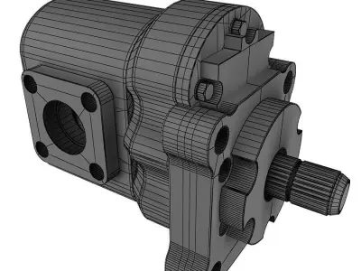 3D Gear pump 3D model