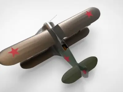 Polikarpov I-153 Aircraft 3D model
