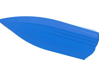 Speed boat hull Version 3 Scale 1 to 25 3D print model