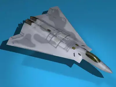 FB-22 fighter jet 3D model
