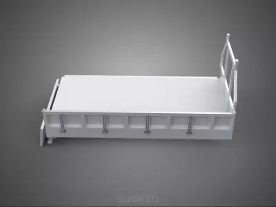FLAT BED DECK DROP SIDE LOAD BODY GATE DOOR PICKUP TRUCK CAR BOX 3D model