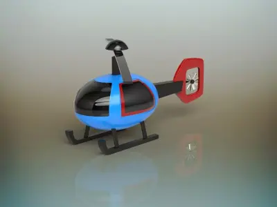 Toy Helicopter 3D model