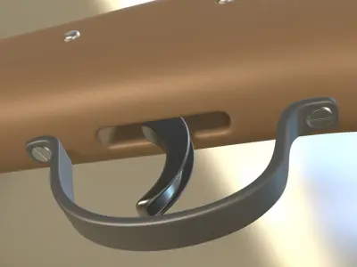 Airgun Haenel Model III-56 Knicker High Poly 3D model