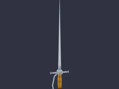 3D Pixel Swords Free low-poly 3D model