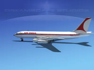 Boeing 707 Air India 3D model