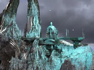 Ice Diamond observatory 3D model