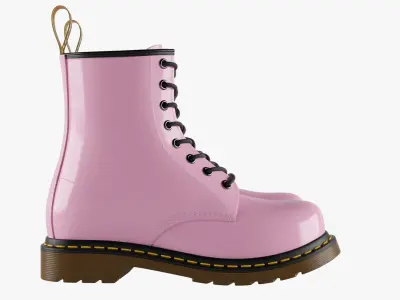 Womens Leather Boots 2 3D model