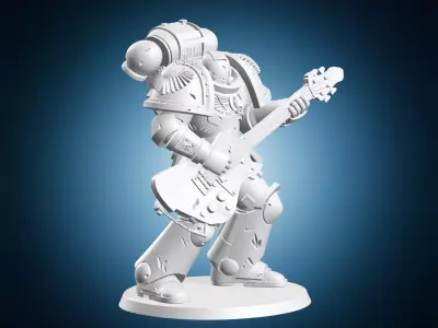 Marine Guitar Player 3D print model