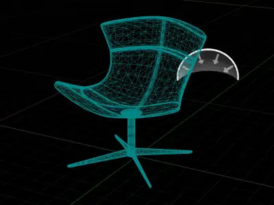PlusHalle Jet Chair UE4 Low-poly 3D model