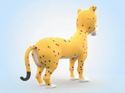Leopard 3D model