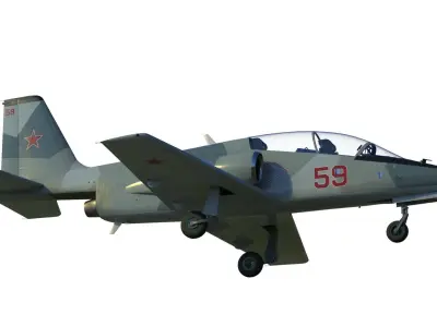 MiG UTS advanced trainer aircraft 3D model
