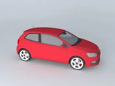 Volkswagen Polo GTI Mk5 Typ 6R 2012 Free 3D model