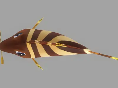 Cartoon Fish 9 Low-poly 3D model