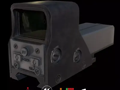 HIE Game Ready Scope 552 D180611 Low-poly 3D model