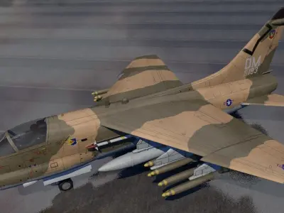 Vought A-7E Corsair II 3D model