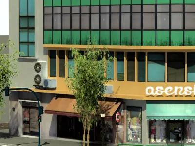 Building modern office 3D model